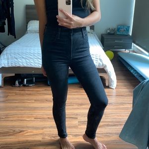 Abercrombie skinny jeans faded black